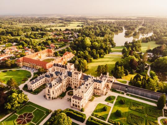 Lednice castle in Czechia