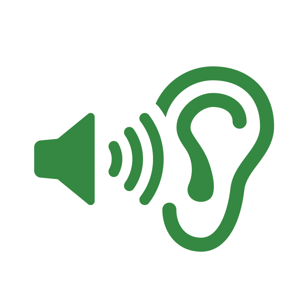 Icon of an hear listening to rural voices